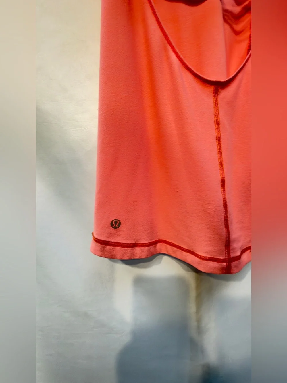 Lululemon electric coral hot yogi yoga halter tank top 6